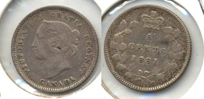 1881-H Canada 5 Cents Fine-15