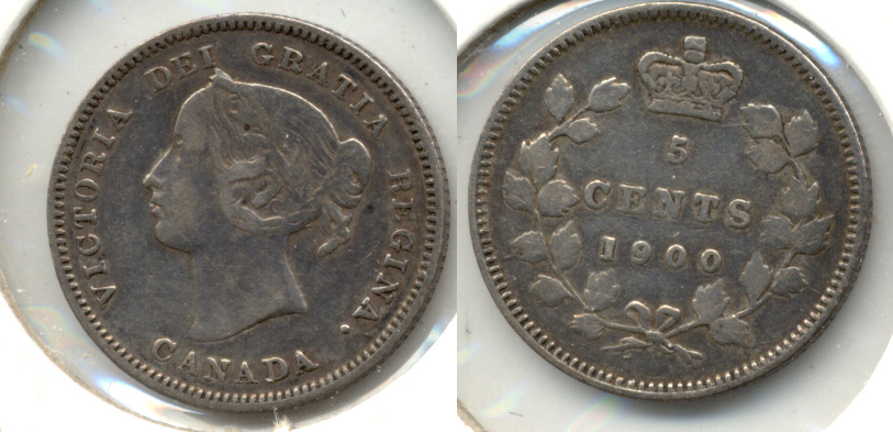 1900 Canada 5 Cents Fine-12