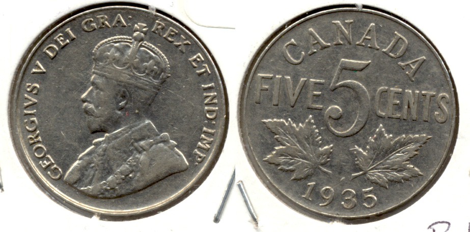 1935 Canada Nickel VF-20