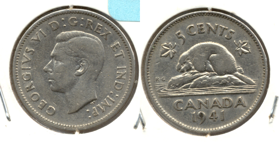 1941 Canada Nickel VF-20