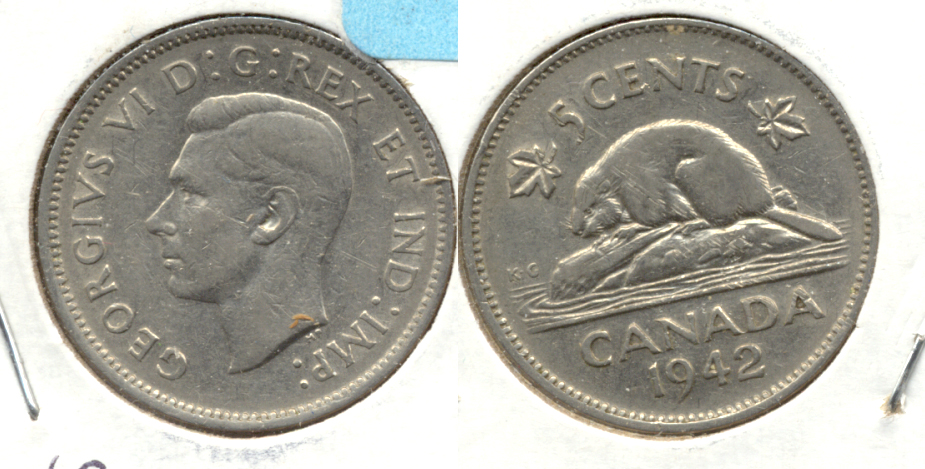 1942 Canada Nickel Fine-12