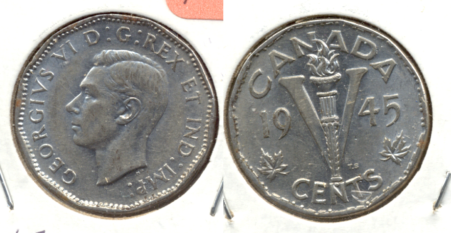 1945 Canada Nickel EF-40