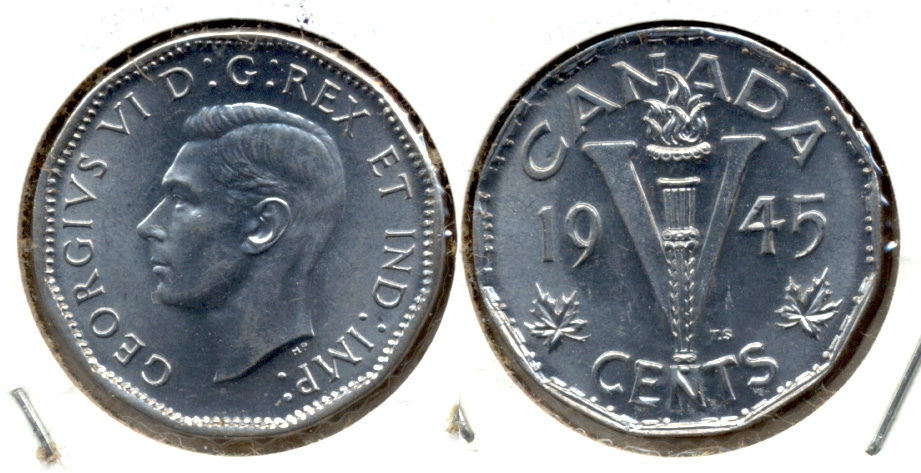 1945 Canada Nickel MS-65