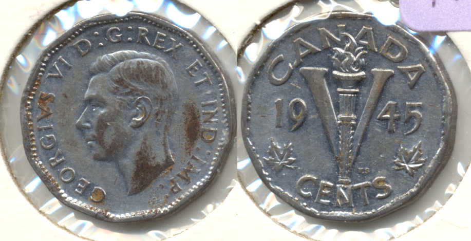 1945 Canada Nickel VF-20