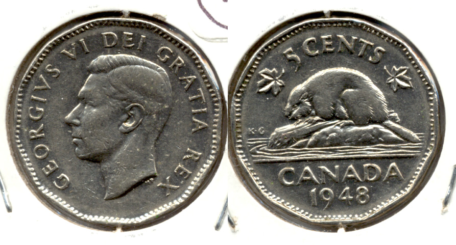 1948 Canada Nickel EF-40