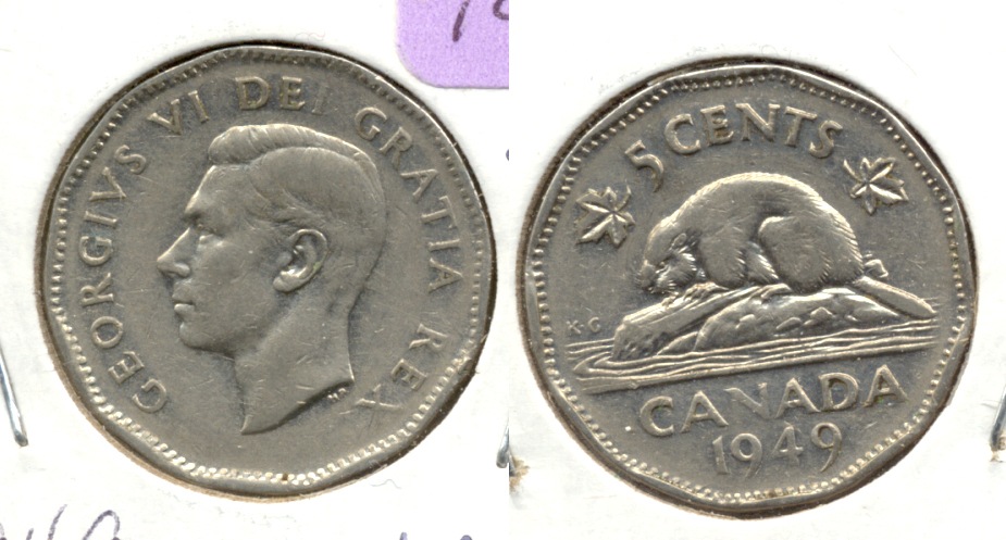 1949 Canada Nickel Fine-12
