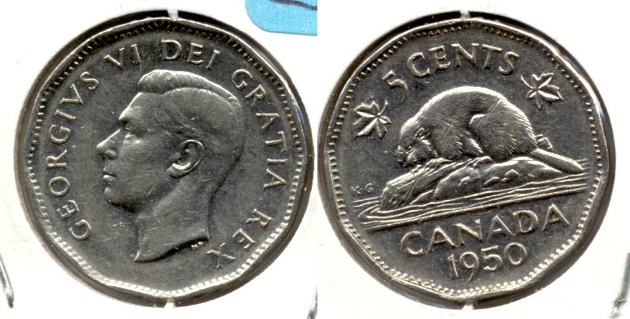 1950 Canada Nickel MS-60