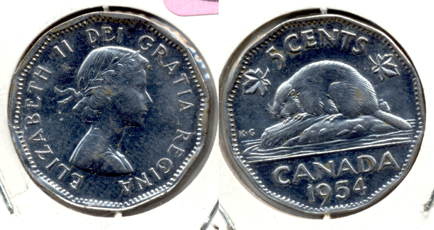 1954 Canada Nickel MS-60