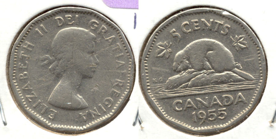 1955 Canada Nickel VG-8