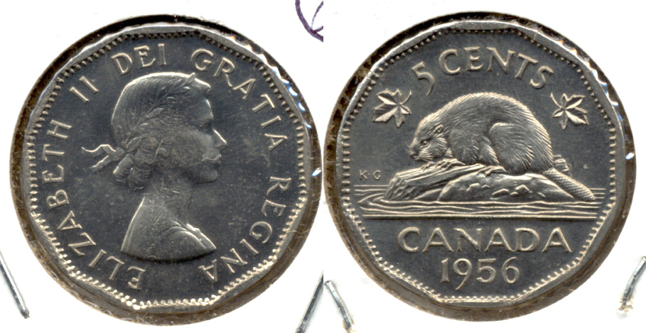 1956 Canada Nickel MS-63