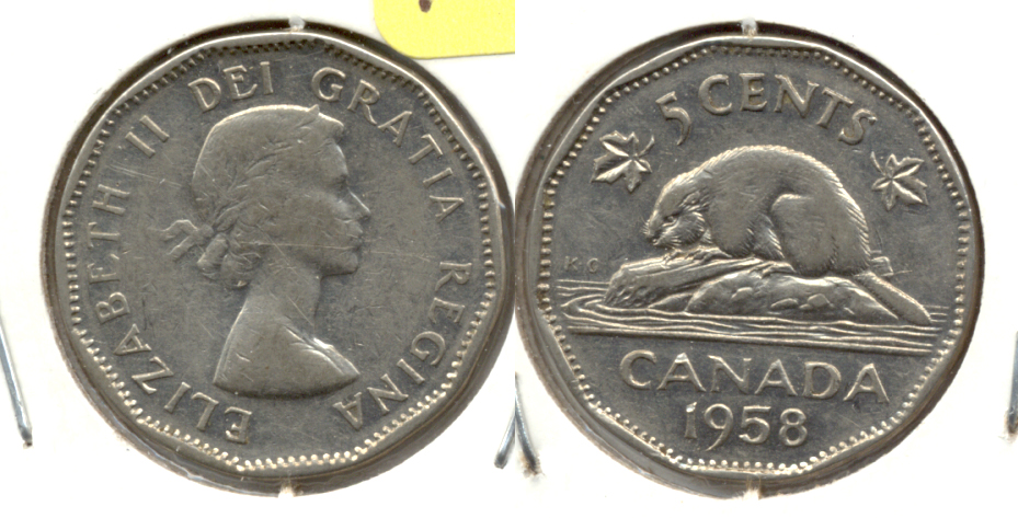 1958 Canada Nickel Fine-12