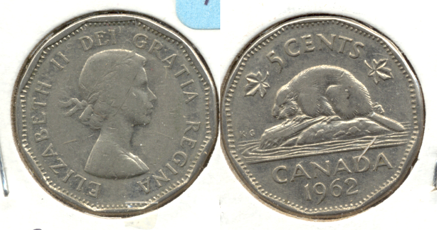 1962 Canada Nickel Fine-12