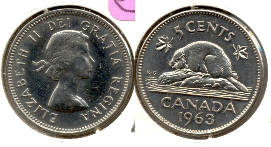1963 Canada Nickel Prooflike