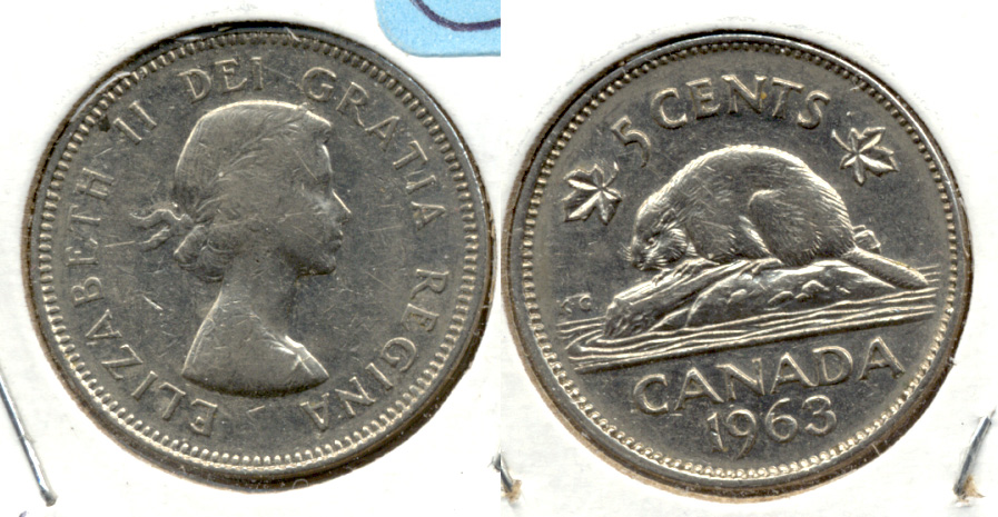 1963 Canada Nickel VF-20