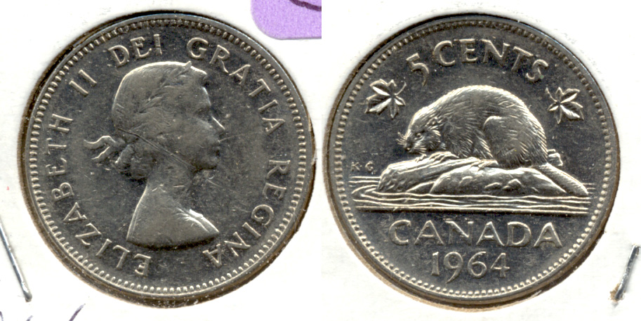 1964 Canada Nickel EF-40