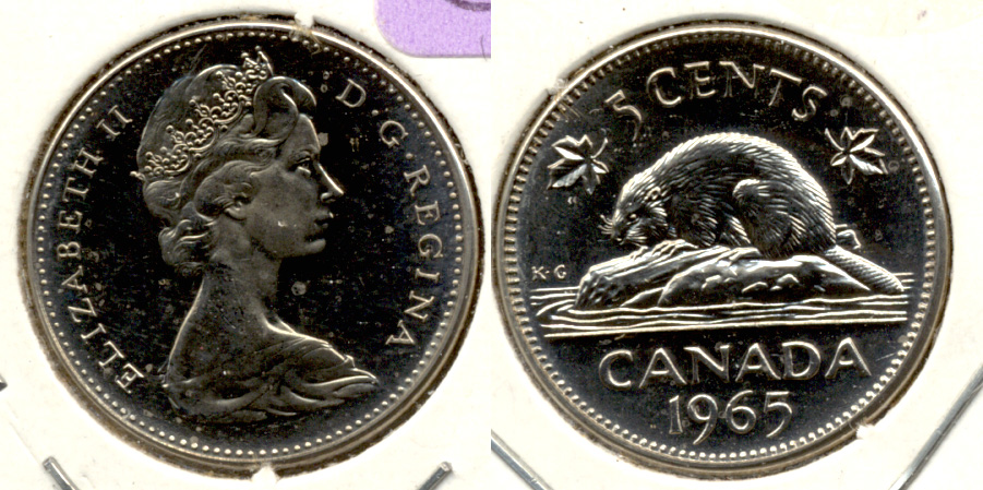 1965 Canada Nickel Prooflike