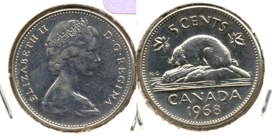 1968 Canada Nickel MS