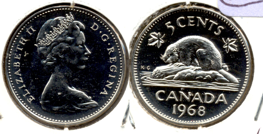 1968 Canada Nickel Prooflike