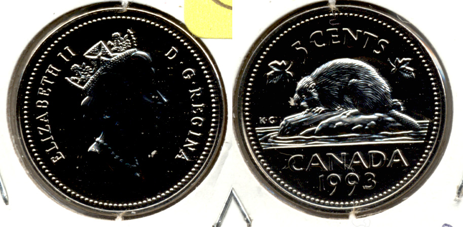 1993 Canada Nickel Prooflike