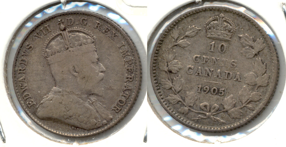 1905 Canada Dime VG-10