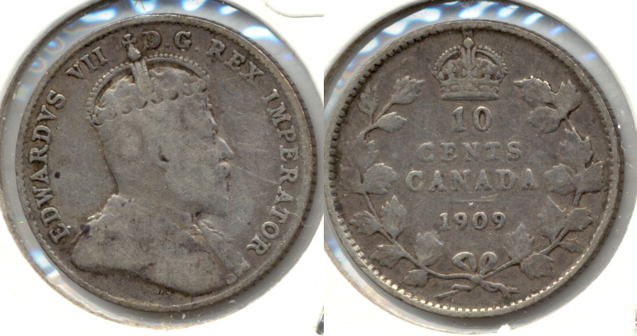 1909 Canada Dime VG-8