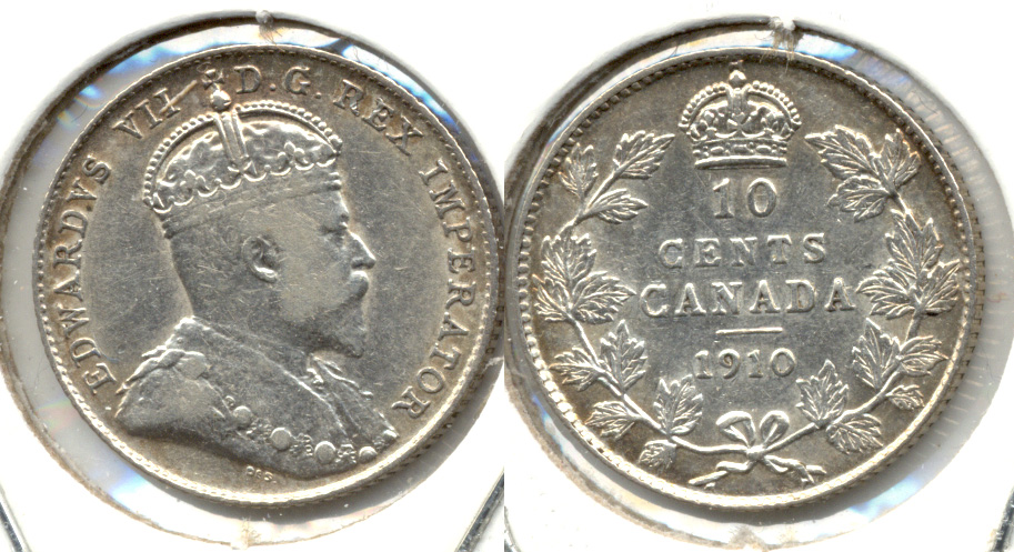1910 Canada Dime VF-20