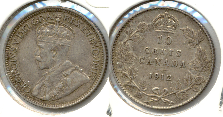 1912 Canada Dime EF-40