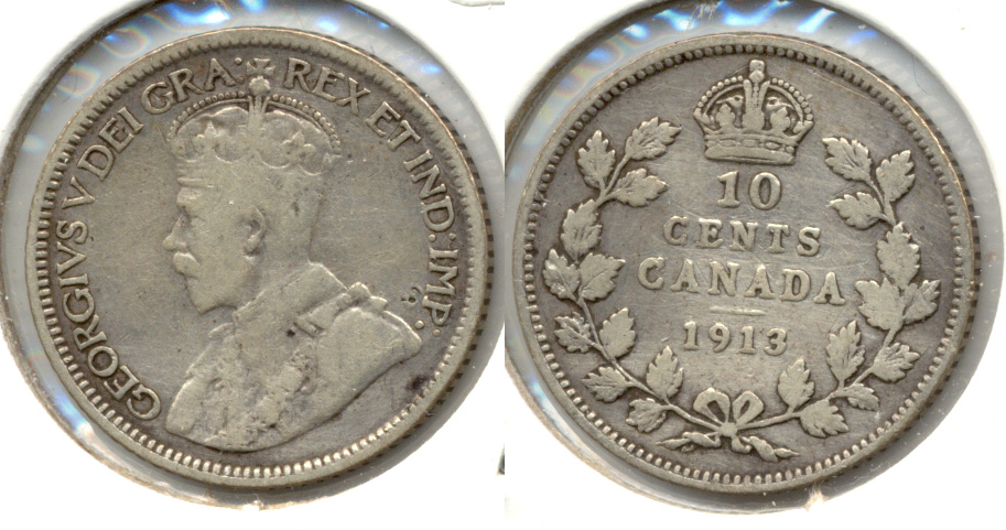 1913 Canada Dime VG-8