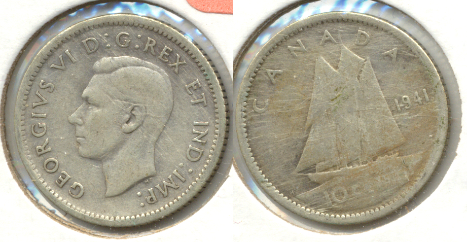 1941 Canada Dime Fine-12