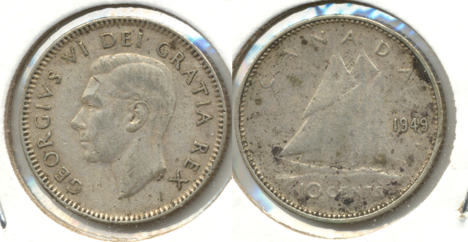 1949 Canada Dime Fine-12