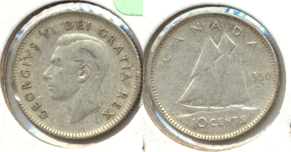 1950 Canada Dime Fine-12