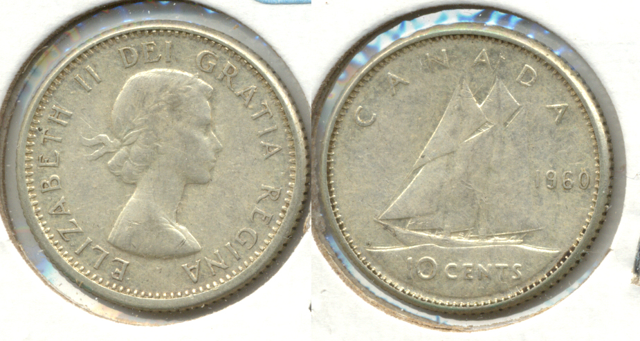 1960 Canada Dime Fine-12