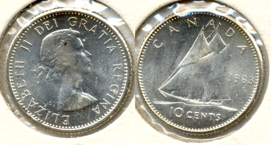 1963 Canada Dime MS-63