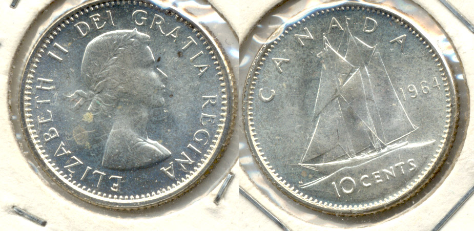 1964 Canada Dime MS