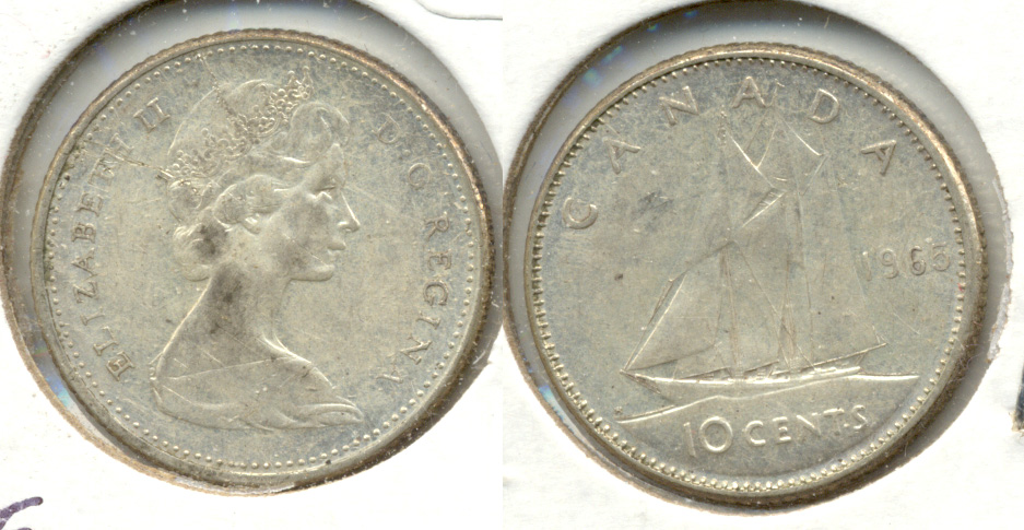 1965 Canada Dime EF-40