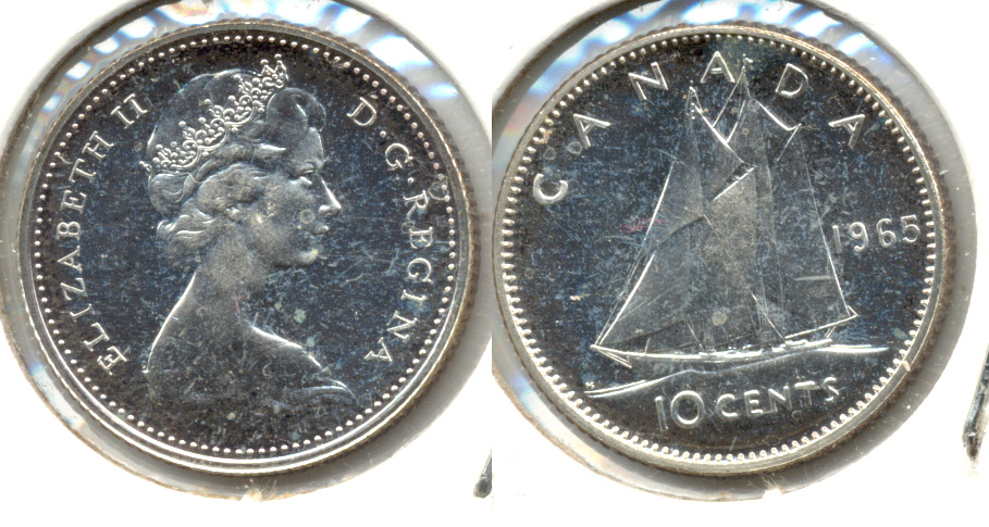 1965 Canada Dime Prooflike