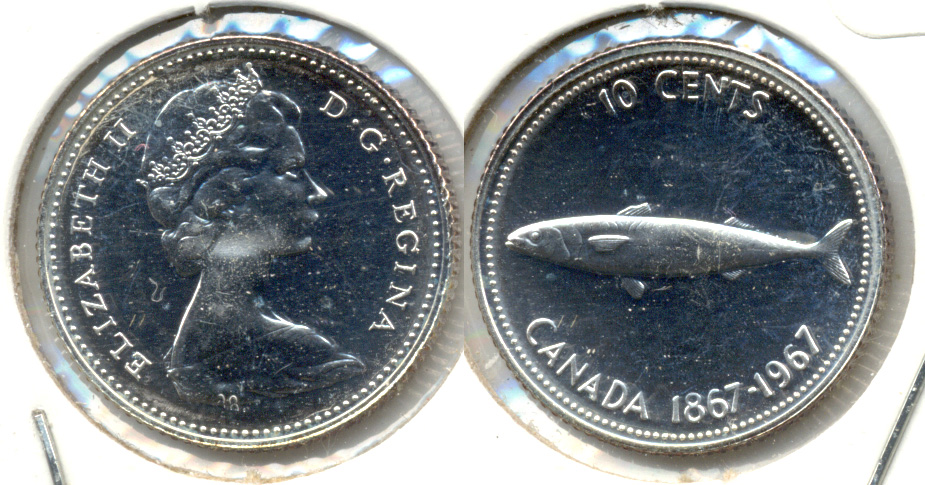 1967 Canada Dime Prooflike