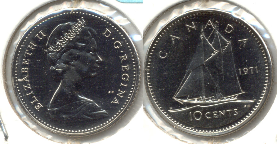 1971 Canada Dime Prooflike
