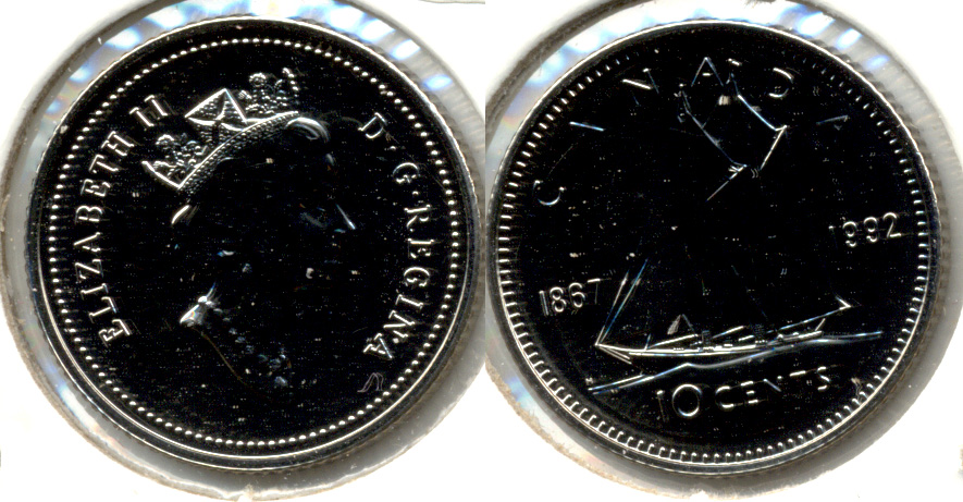 1992 Canada Dime Prooflike