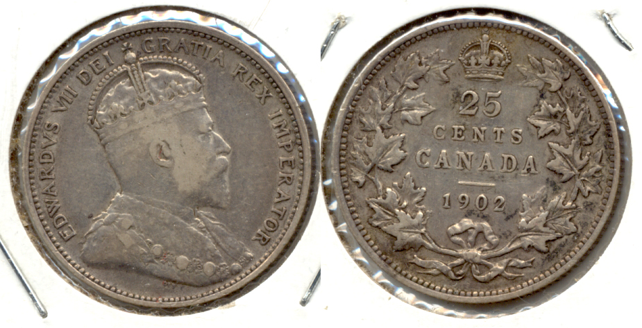 1902 Canada Quarter Fine-12