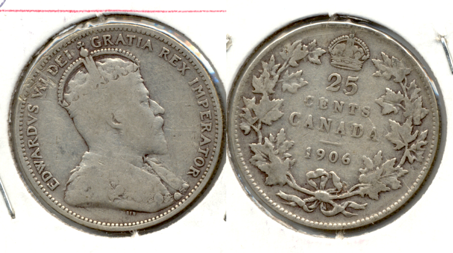 1906 Canada Quarter VG-8