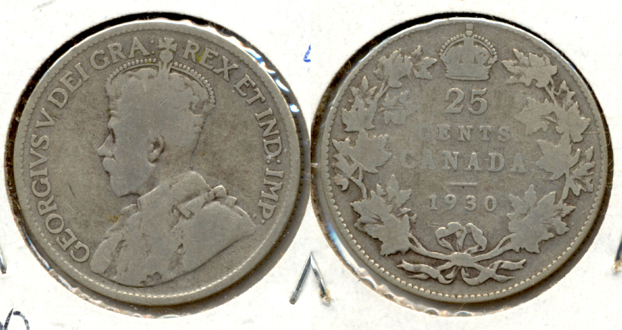 Canada Quarter 1930 Good-4