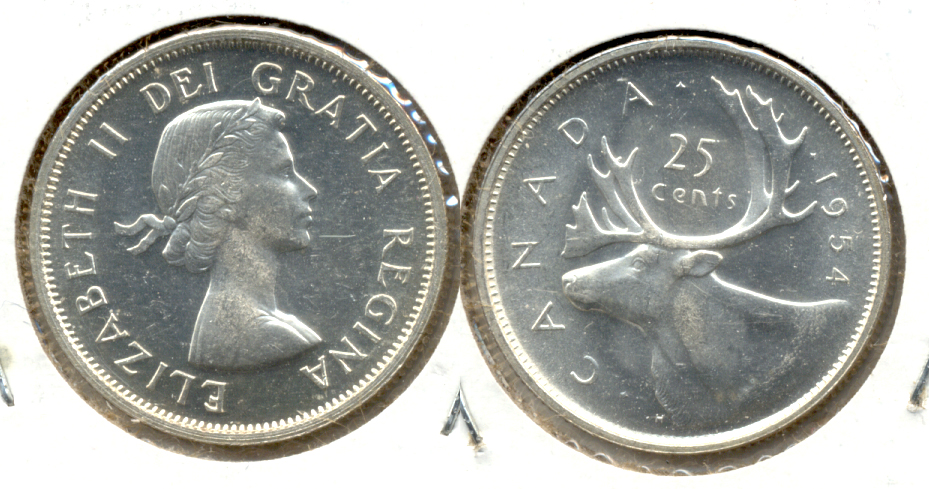 1954 Canada Quarter MS-63
