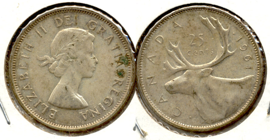 1961 Canada Quarter VF-20