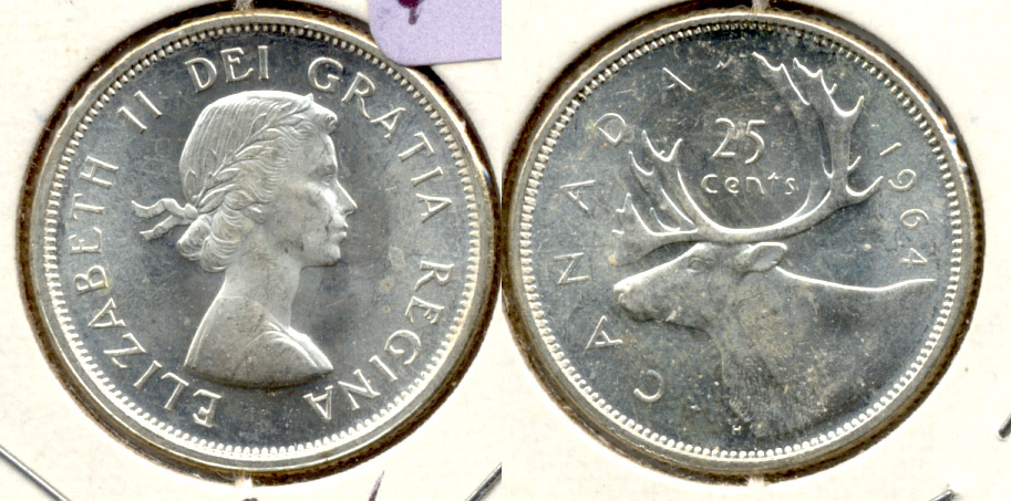 1964 Canada Quarter MS