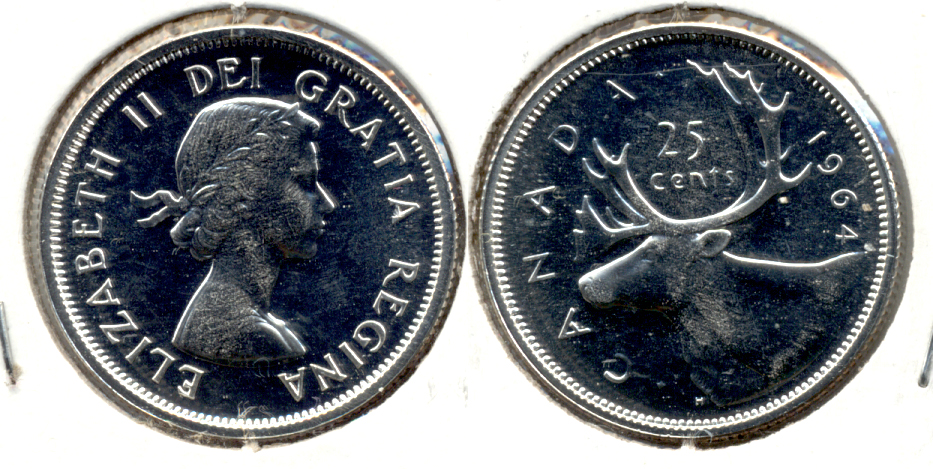 1964 Canada Quarter Prooflike