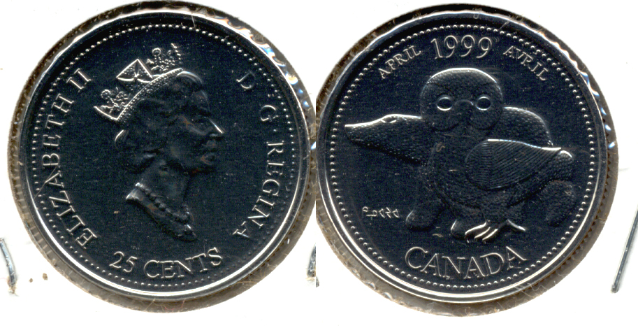 1999 April Canada Quarter Prooflike