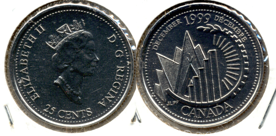 1999 December Canada Quarter Prooflike