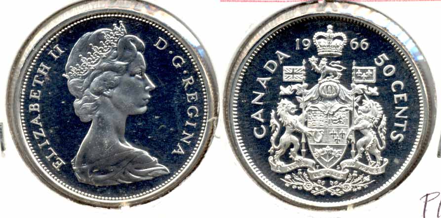 Canada 50 Cents 1966 Prooflike