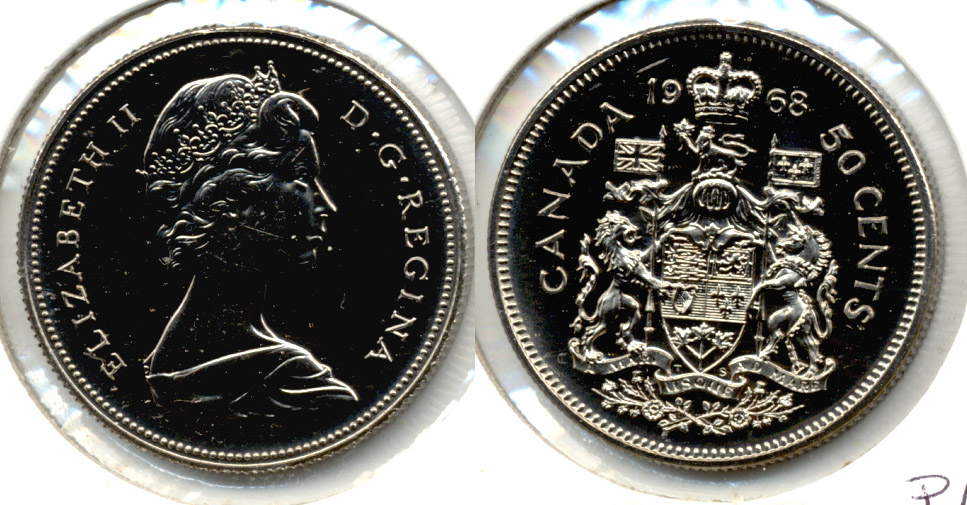 1968 Canada Clad 50 Cents ProofLike